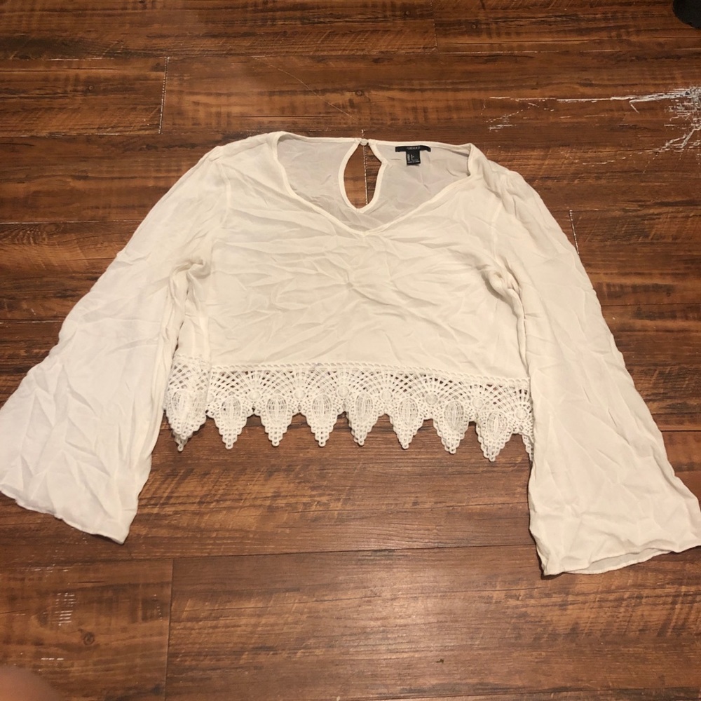 Forever 21 white crop top